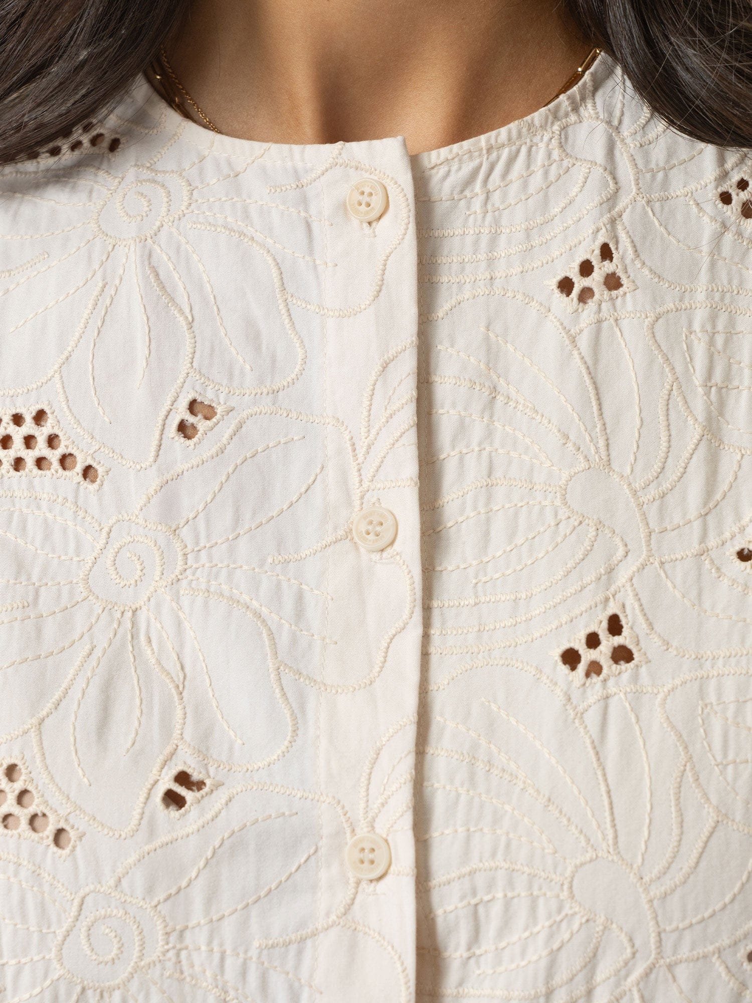 Tabitha Blouse - Cream Floral