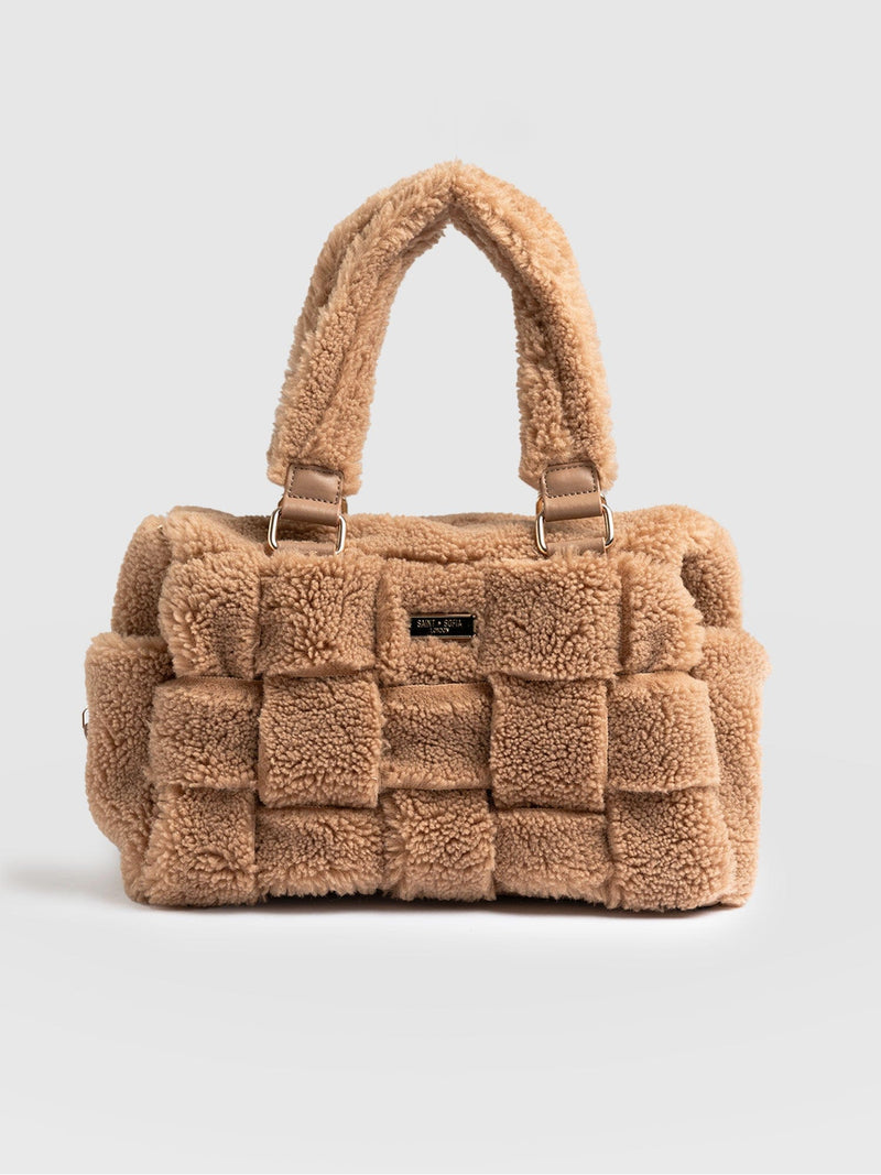 Teddy Woven Duffle Bag - Caramel