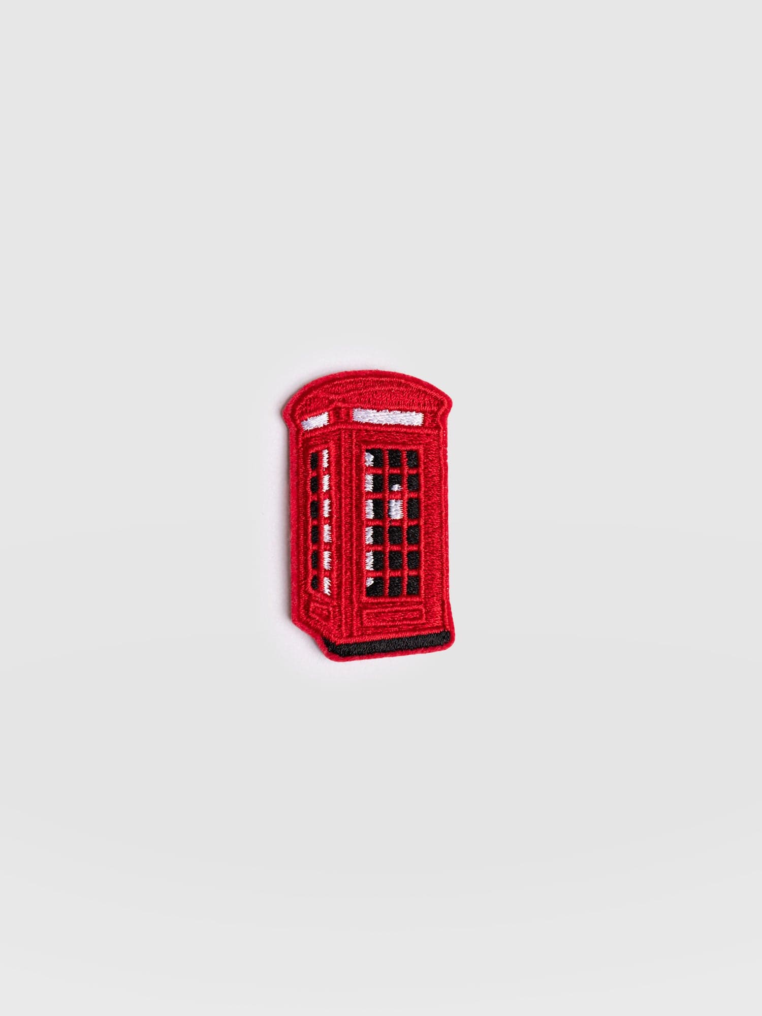 Telephone Box Sticker Badge - Red