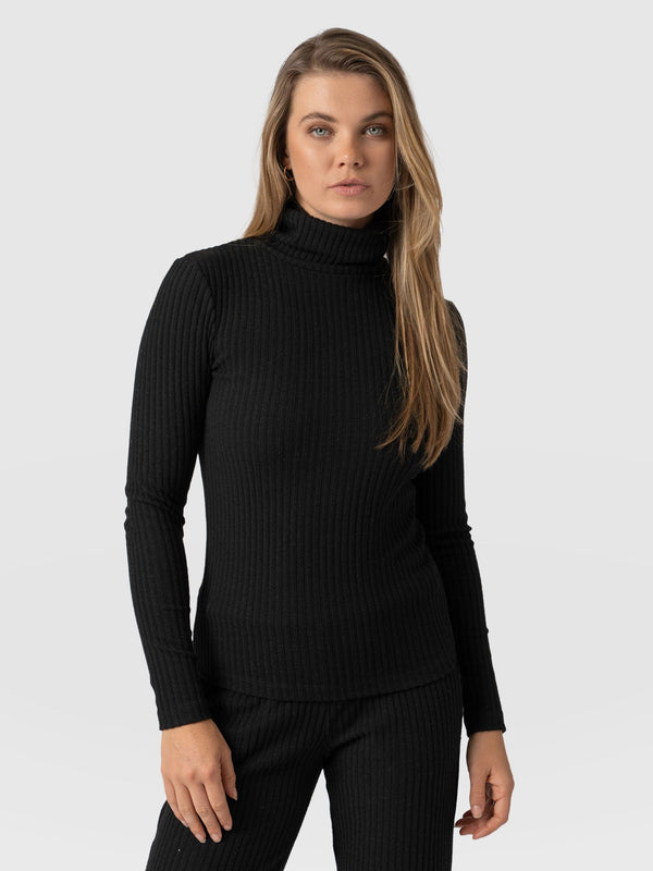 Tempest Roll Neck - Black