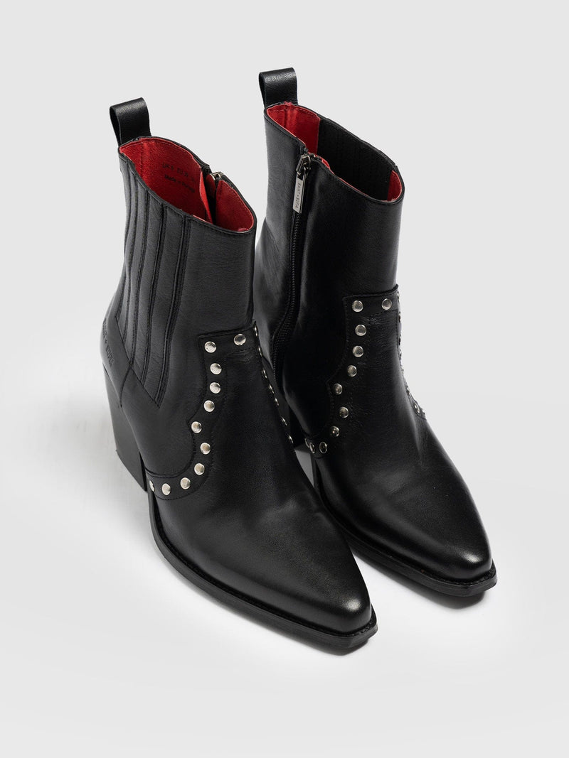 Texas Studded Boot - Black