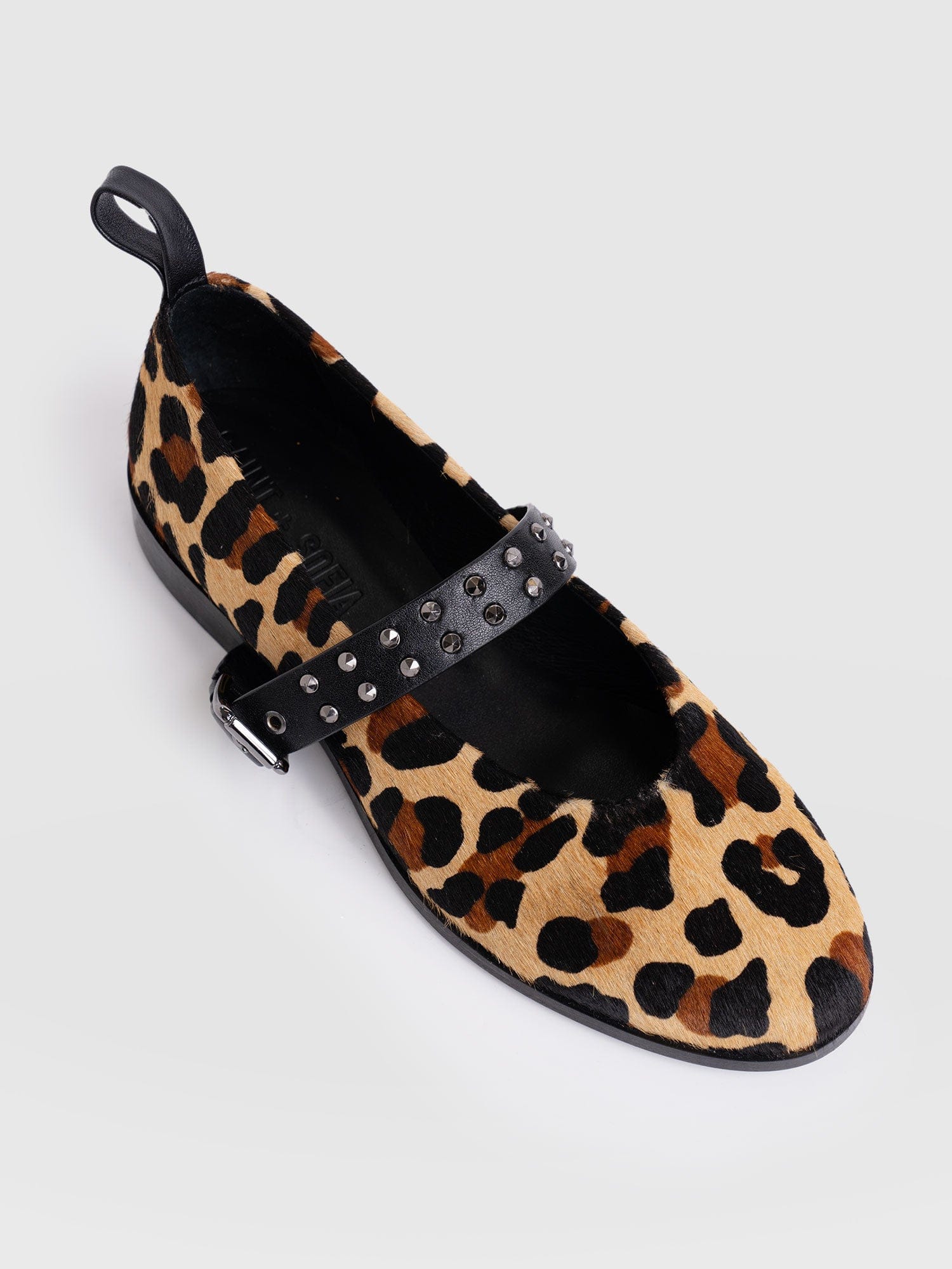 Vega Studded Ballerina Flats - Leopard - Women's Shoes | Saint + Sofia? UK