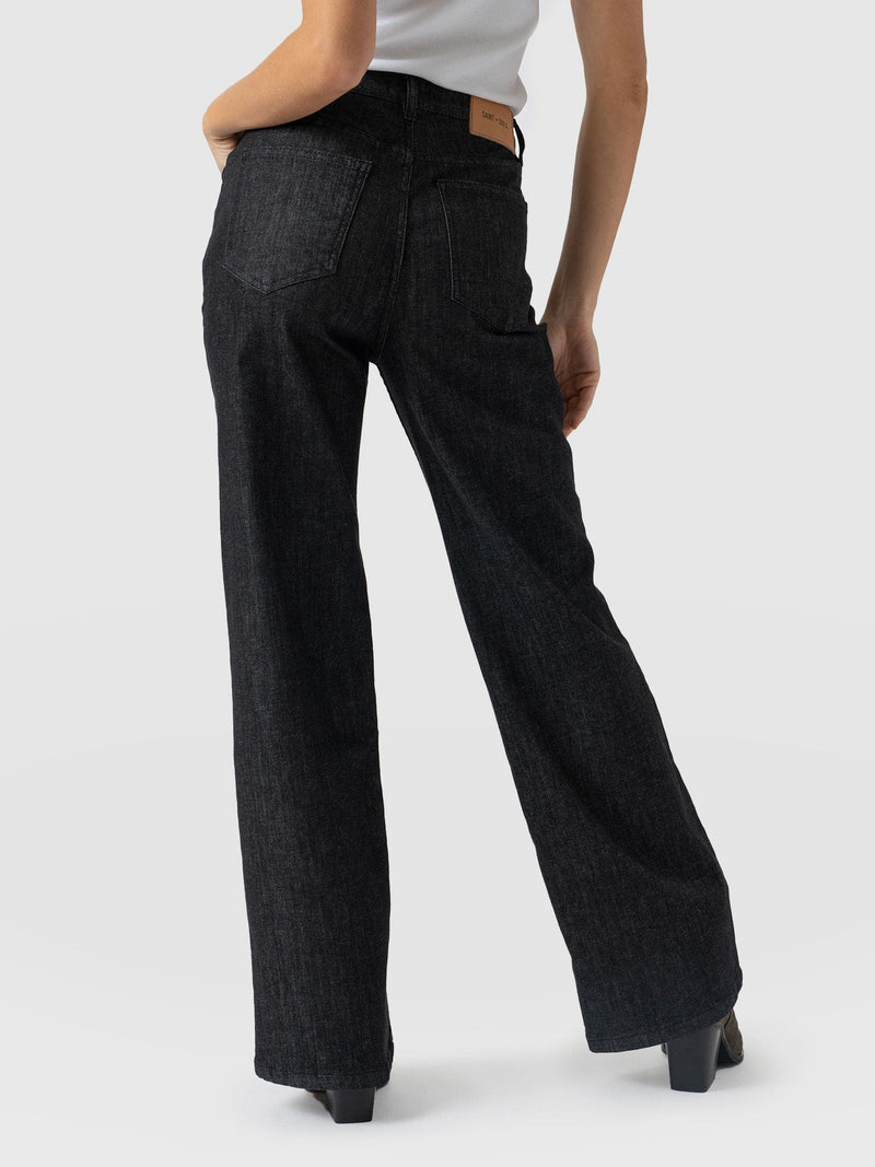 Wide Leg Jeans - Black