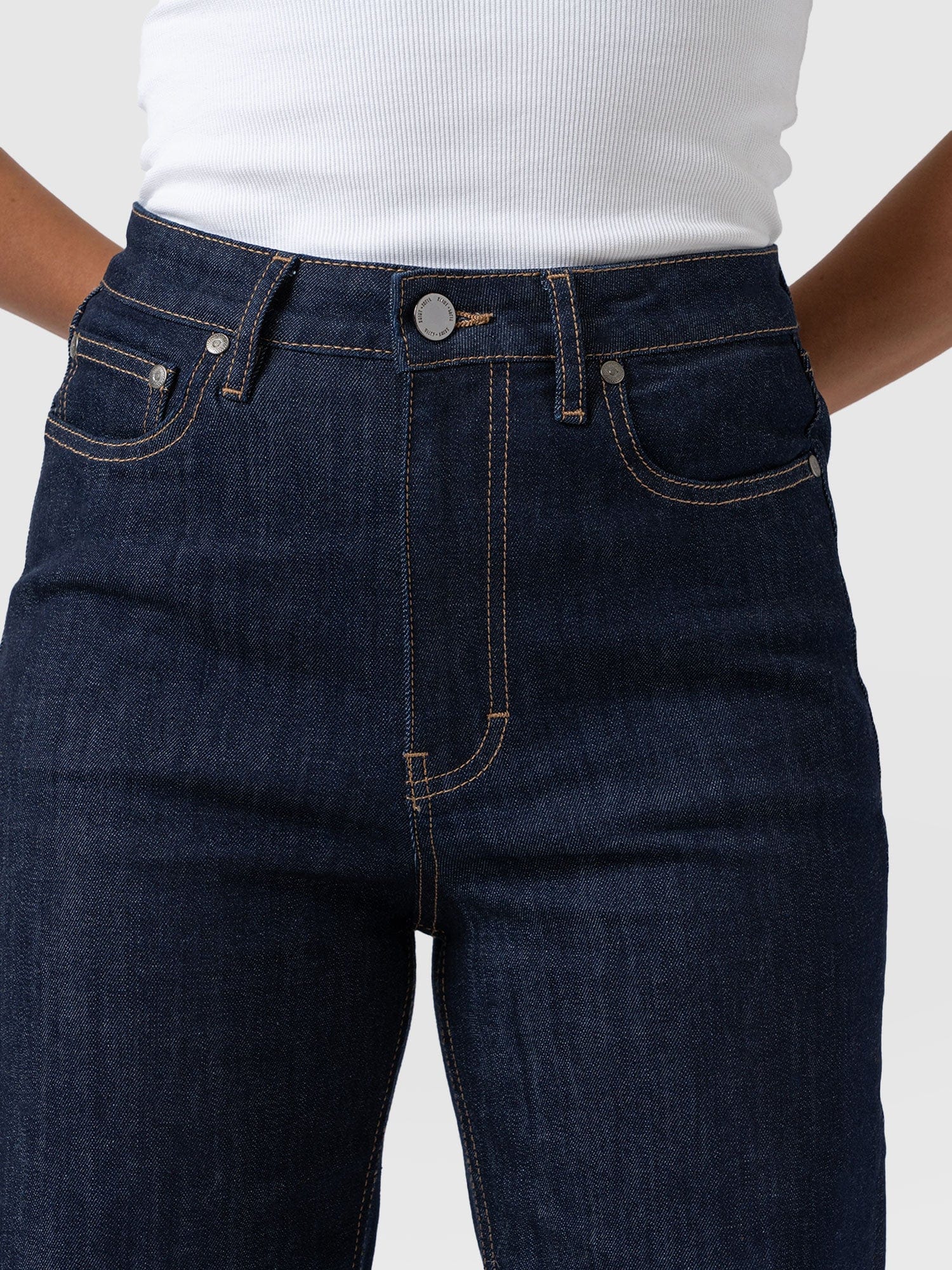 Wide Leg Jeans - Indigo Blue