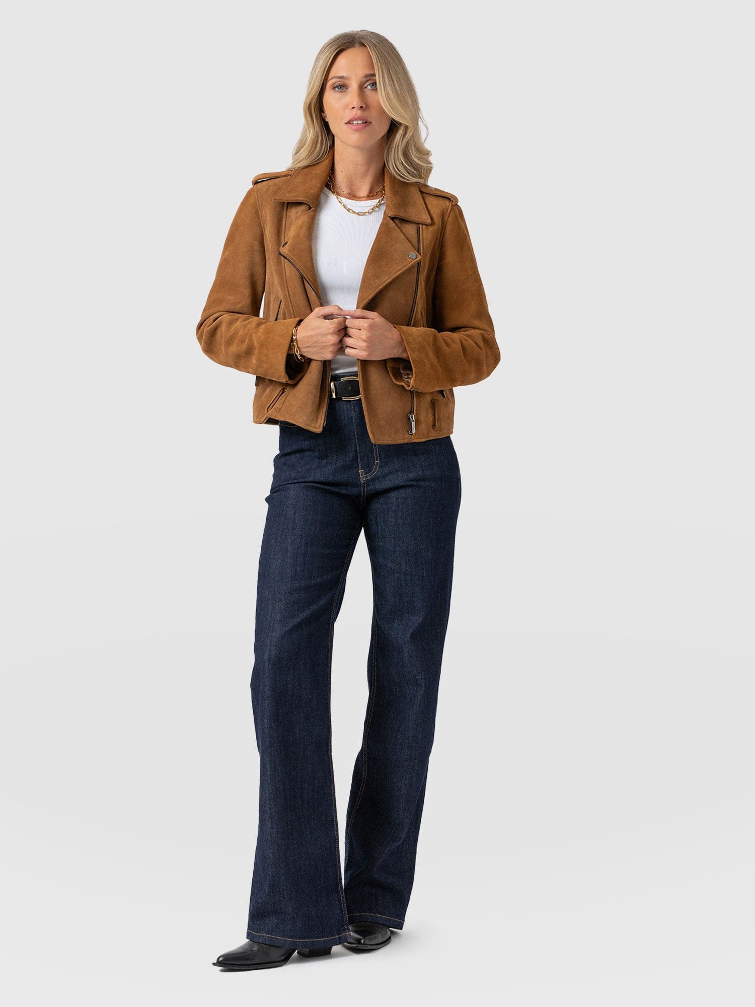 Wide Leg Jeans - Indigo Blue