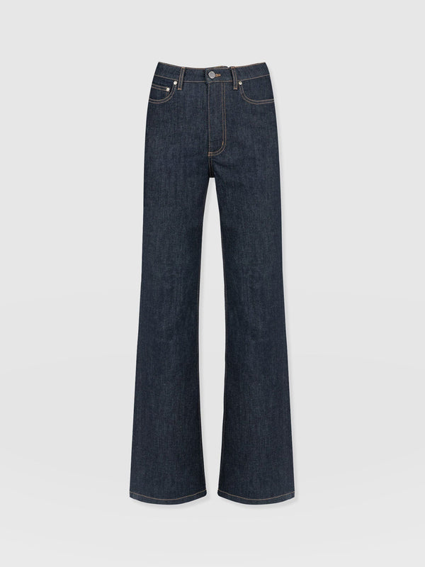 Wide Leg Jeans - Indigo Blue