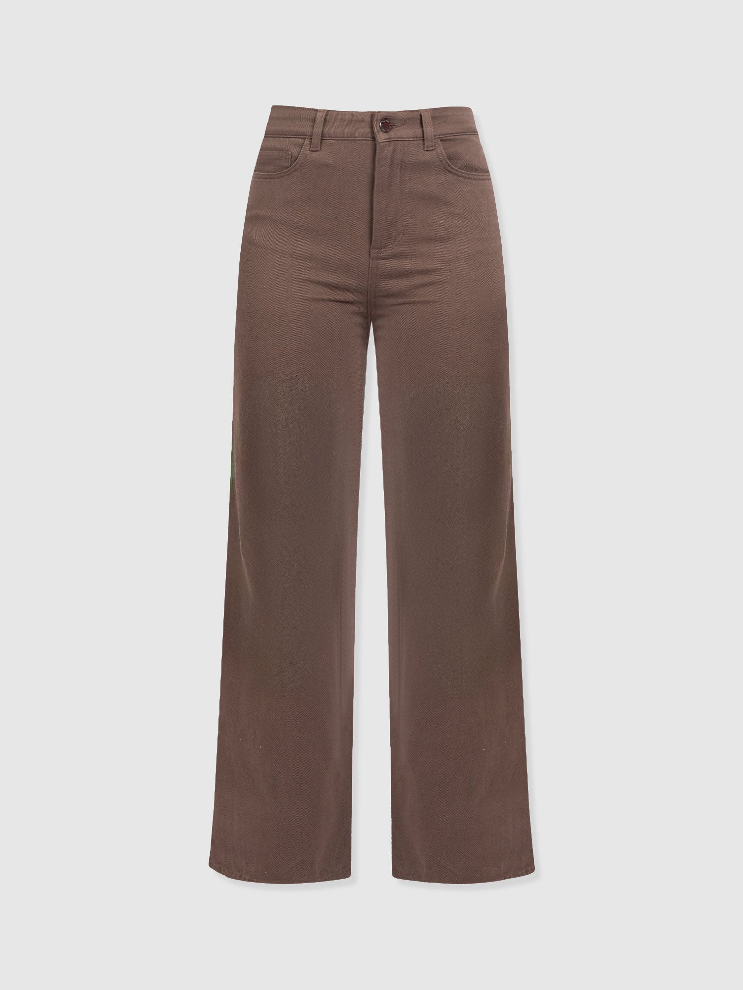 Wide Leg Jean - Brown