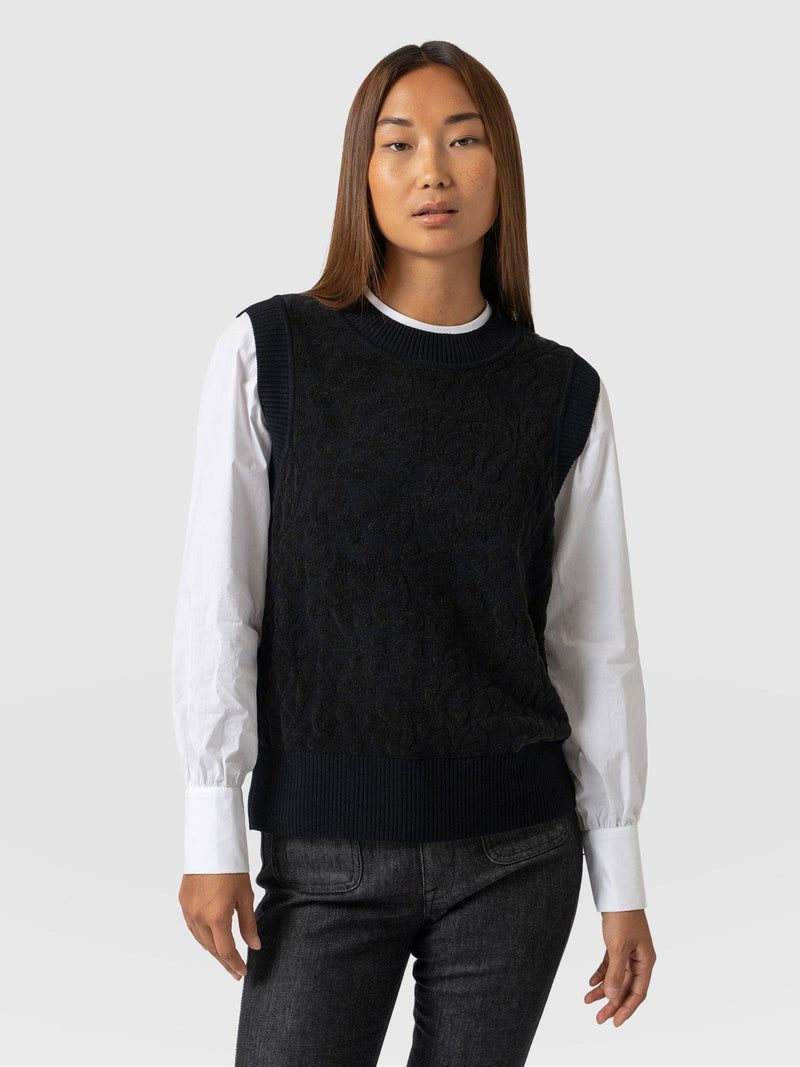 Wren Sleeveless Knit - Black