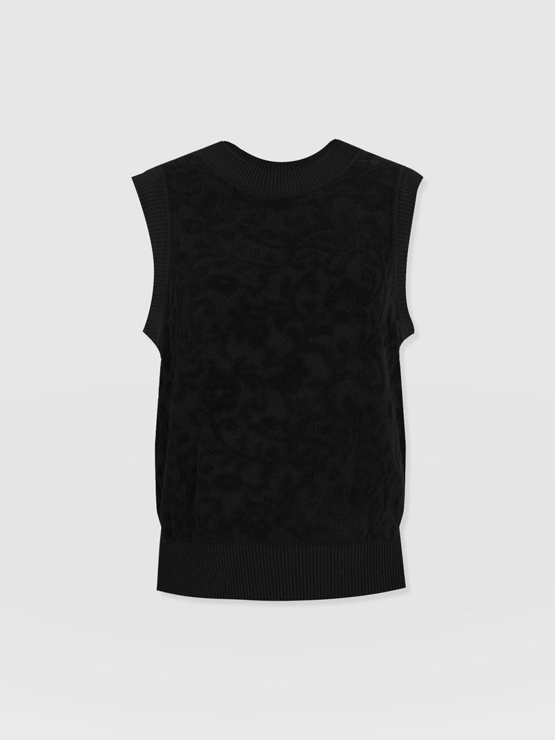 Wren Sleeveless Knit - Black