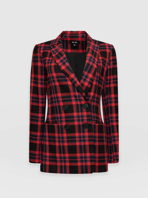 Cambridge Blazer - Red Check