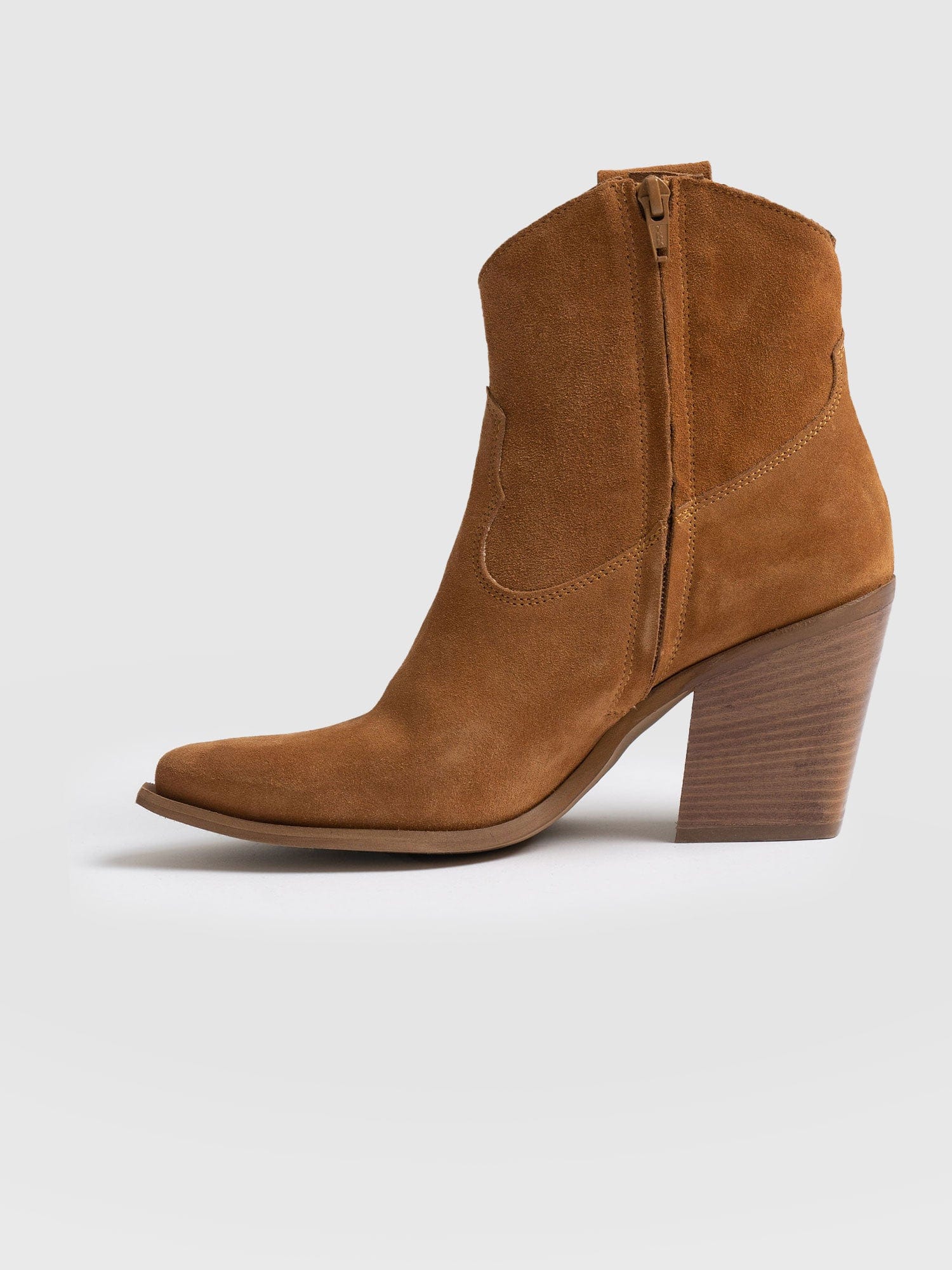 Dallas Mid Boot Tan - Women's Leather Boots | Saint + Sofia® UK