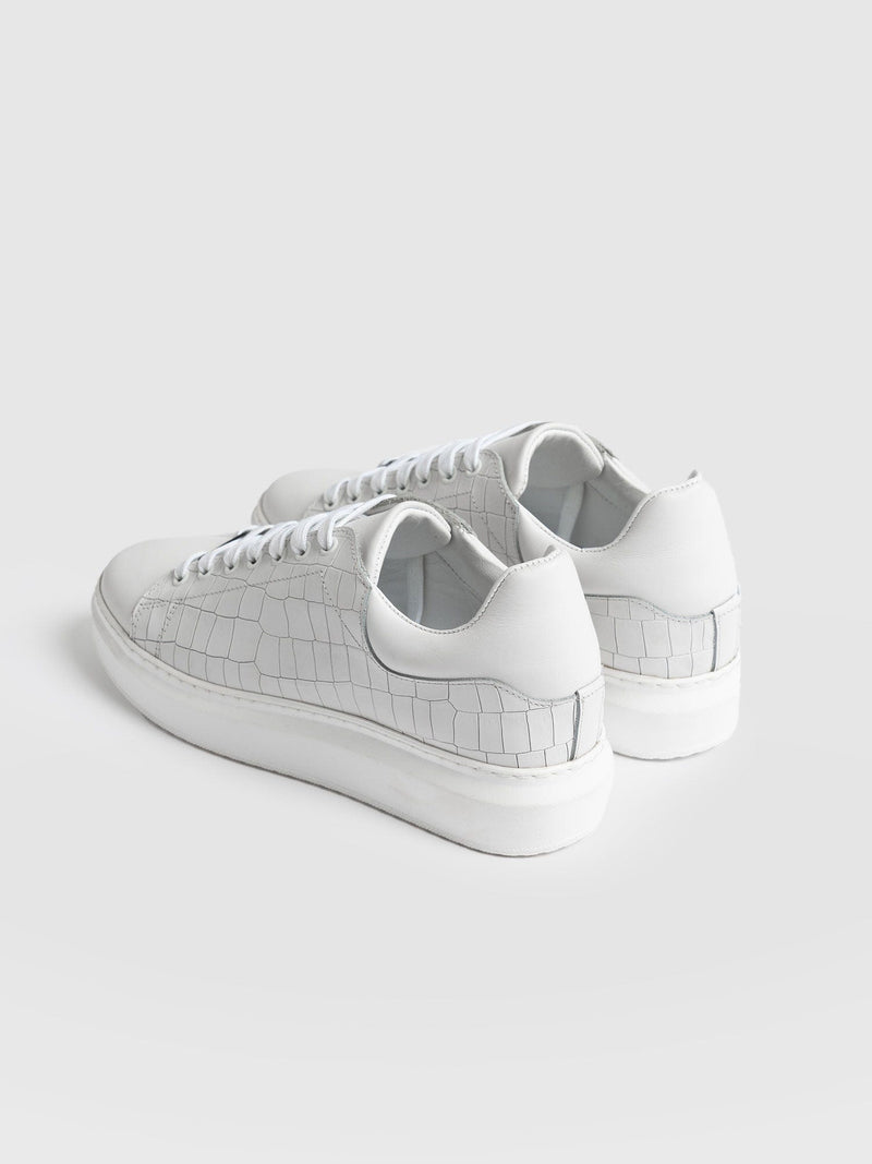 Hampstead Trainer - White Croc