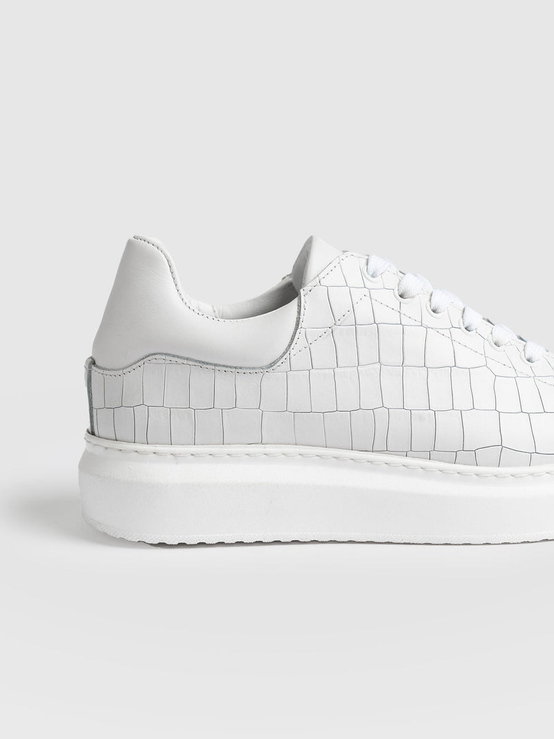 Hampstead Trainer - White Croc