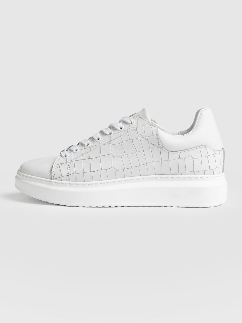 Hampstead Trainer - White Croc