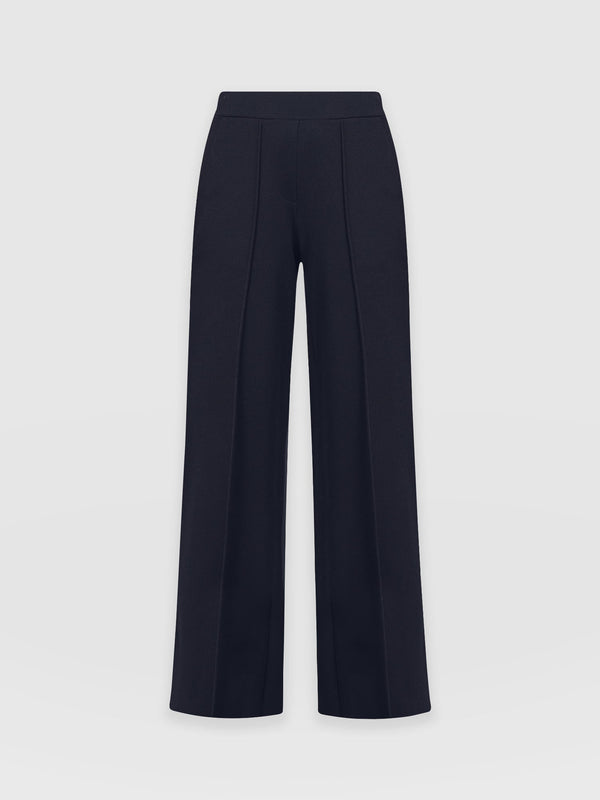 Keller Wide Leg Pant - Navy