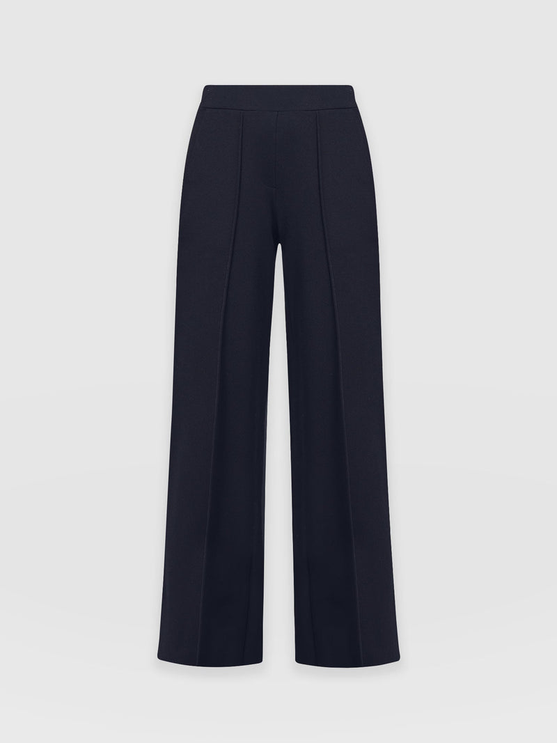 Keller Wide Leg Pant - Navy