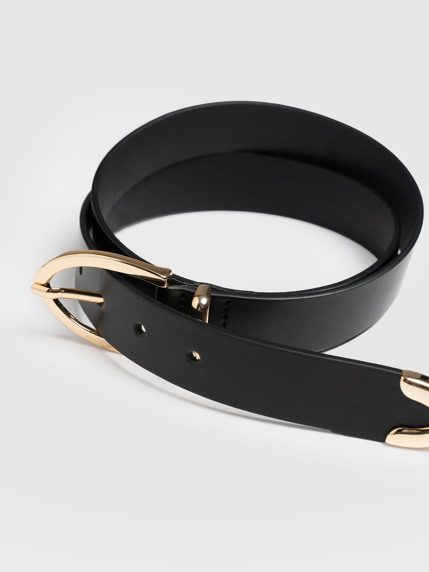 Victory Belt Black - Leather Belts | Saint + Sofia® UK