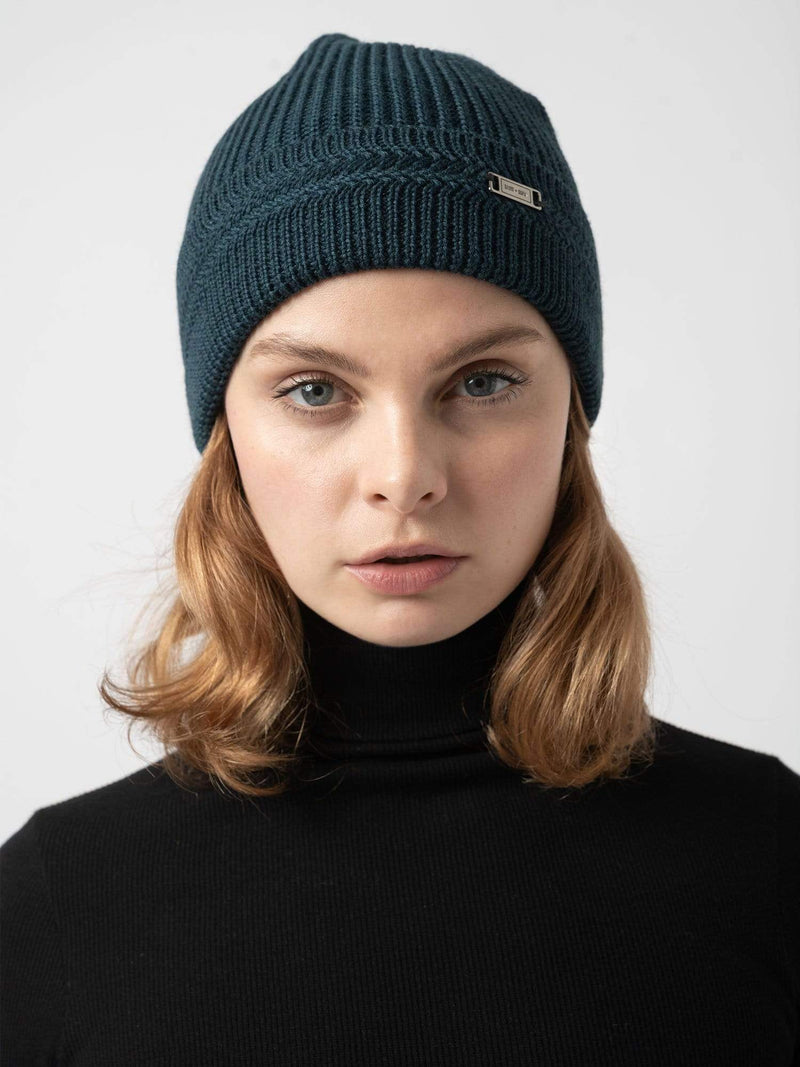 Merino Beanie - Petrol