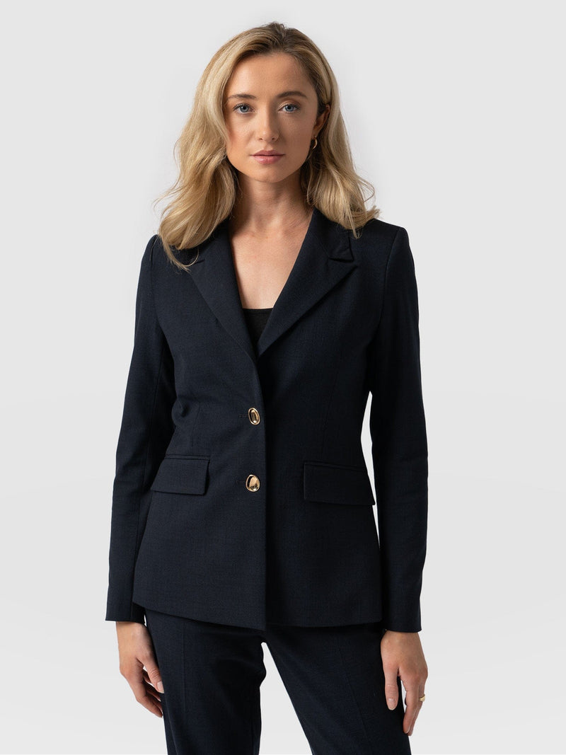 Payton Blazer - Blue Black