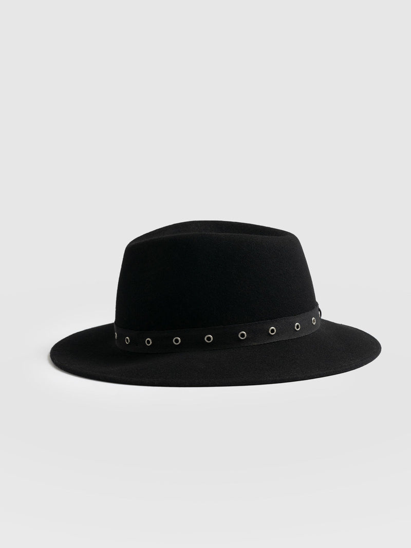 Ramona Studded Hat - Black