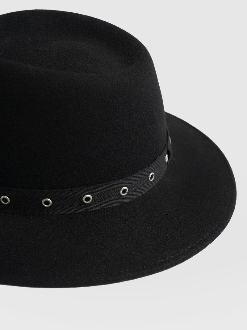 Ramona Studded Hat - Black