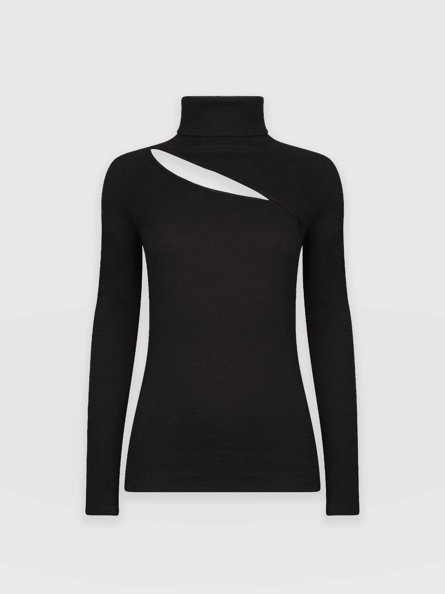 Reveal Roll Neck - Black