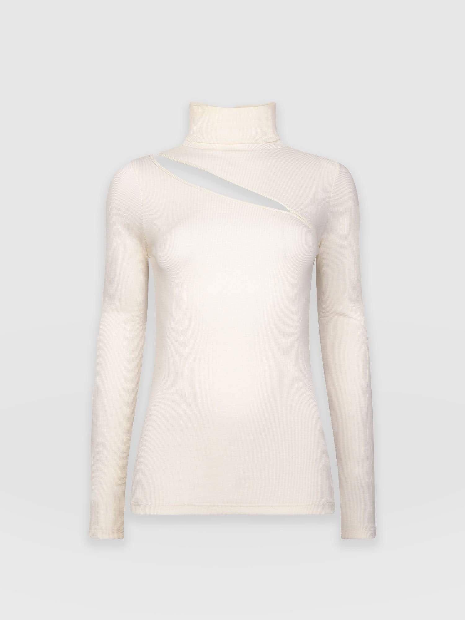 Reveal Roll Neck - Cream