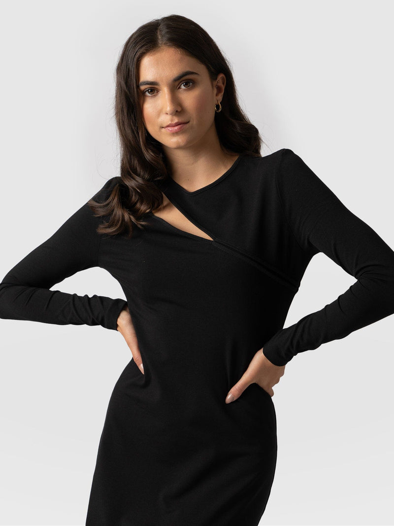 Reveal Runway Dress - Black