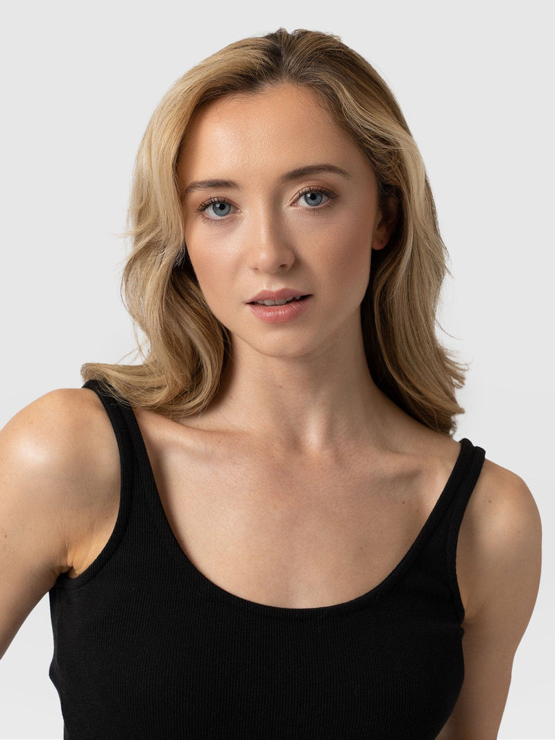 Rib Cami - Black