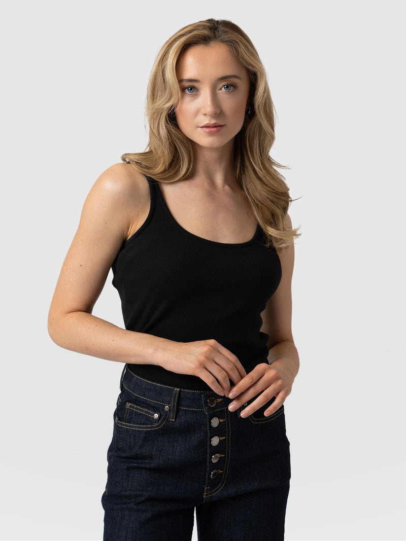 Rib Cami - Black