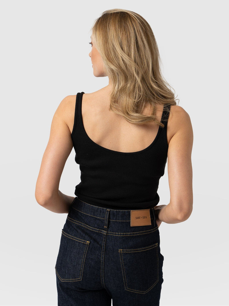 Rib Cami - Black