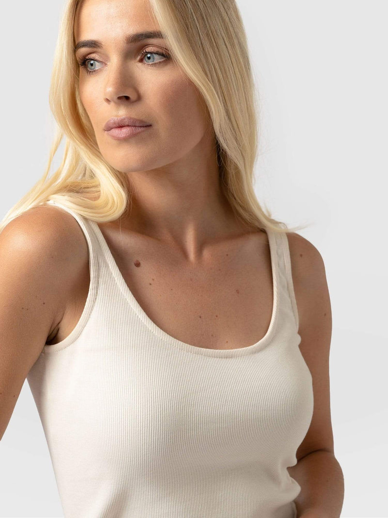 Rib Cami - Cream