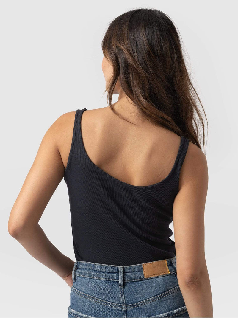 Rib Cami - Navy