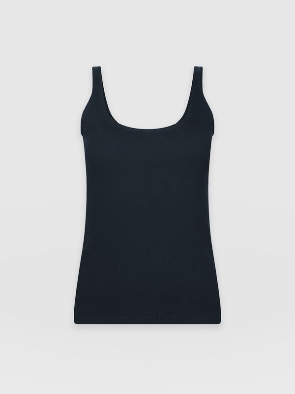 Rib Cami - Navy