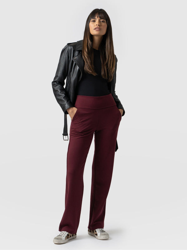 Runway Pant - Burgundy