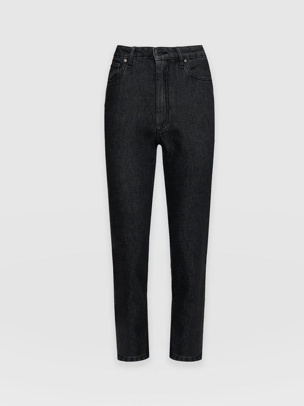 Slim Mom Jeans - Black