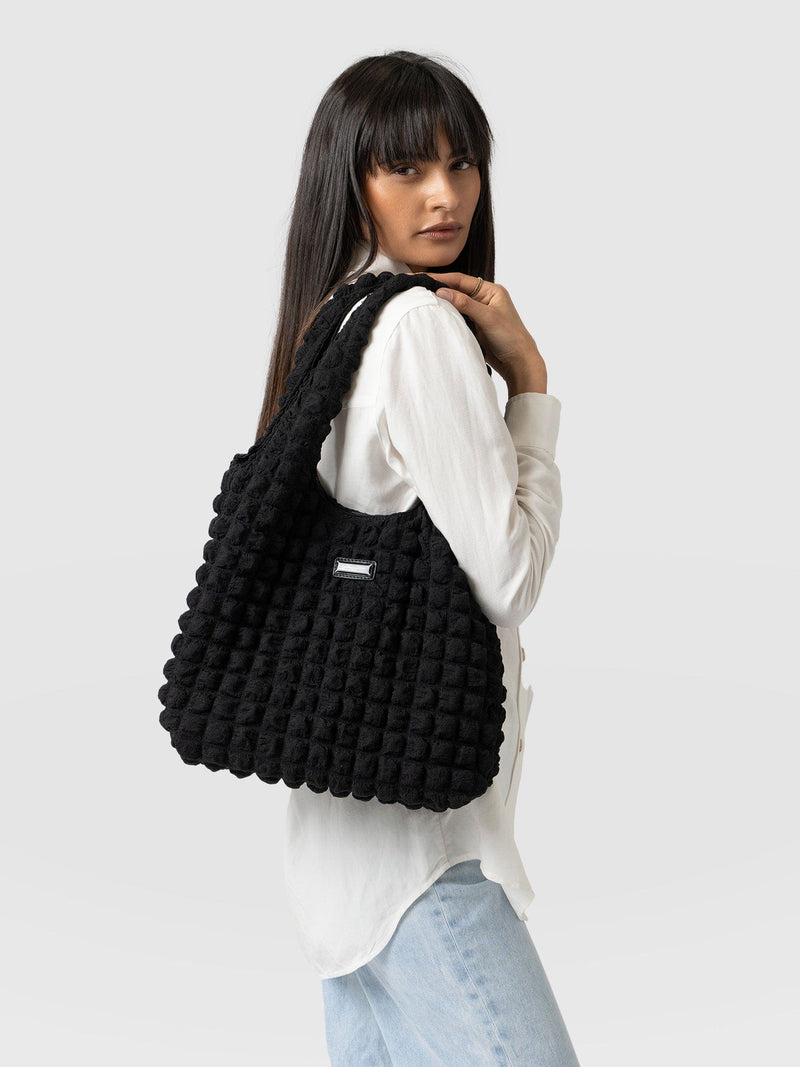 Soho Shoulder Tote Bag - Black