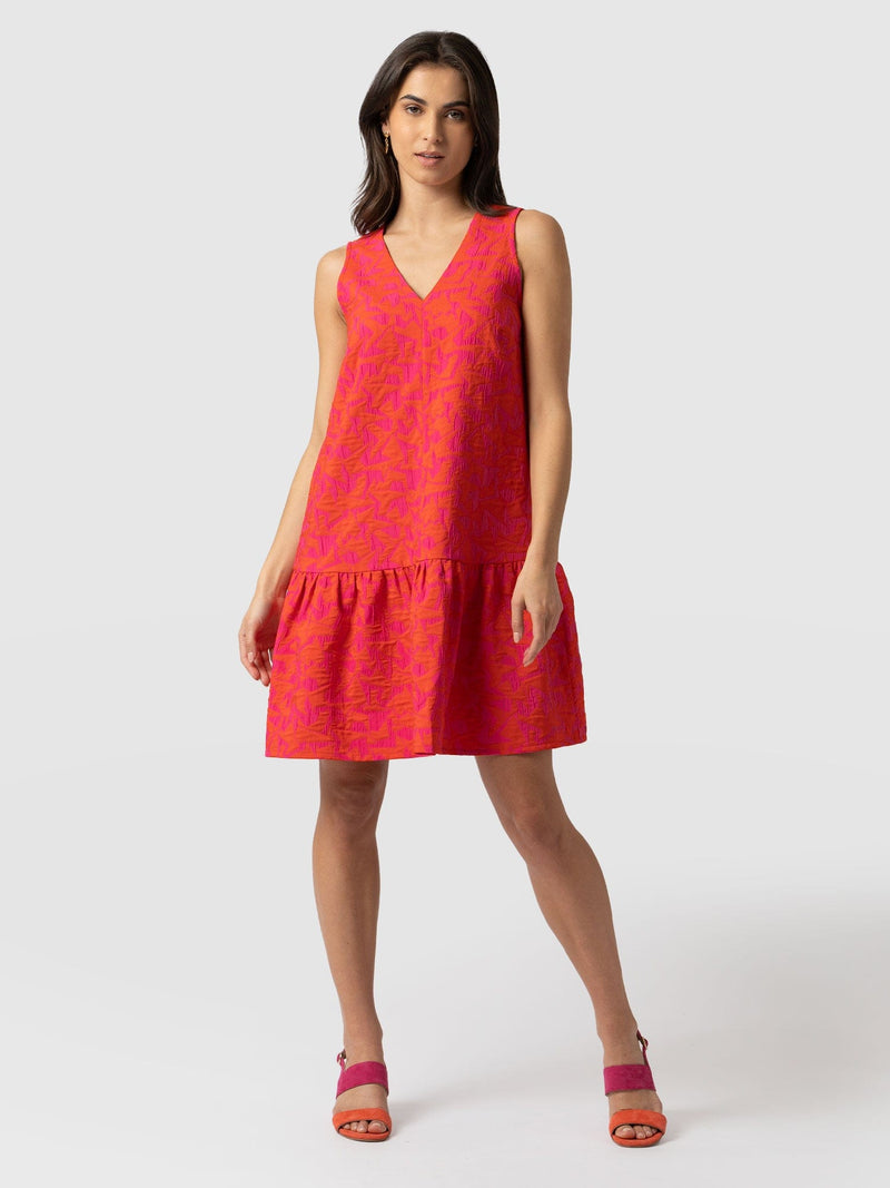 Victoria Shift Dress - Festival Jacquard